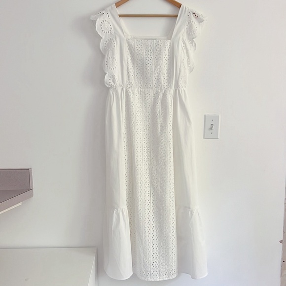 English Factory Eyelet Maxi Dress White NWT - Picture 10 of 16
